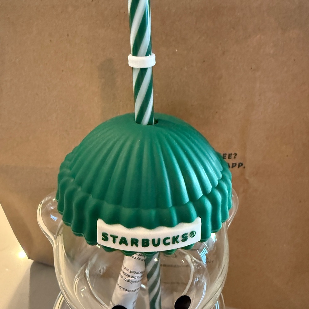 Starbucks Limited Edition Holiday Glass Bear Bearista Cup - Picture 3 of 4